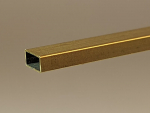 Messingflachkantrohr MS 63 20x10x1,0 Länge 1000 mm